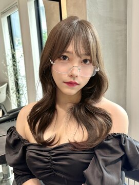 ロンドエニカ 大宮(Lond enika) ワイドバングイメチェン美髪外ハネボブ+レイヤーカット韓国/大宮