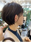 似合わせカットフェミニンショートメルティカラー髪質改善