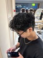 クレア本厚木(CREA)&nbsp;シャドウパーマ×メンズショートのセットで柔らかい大人雰囲気