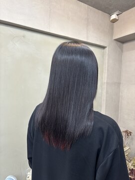 ファビ 渋谷(Fab) くびれヘア/暗めカラー/アプリコットオレンジ/縮毛矯正