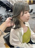 ブリーチなしダブルカラーオリーブべー