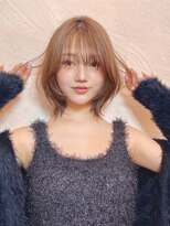 リベルタ 下北沢(liberta)&nbsp;ふんわりくびれボブ×チョコレートベージュ