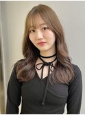 透明感カラーアッシュグレージュレイヤーカット髪質改善