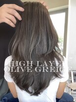 ユー(juu.)&nbsp;【juu./星ヶ丘】オリーブグレージュ×後ろ姿若魅せレイヤー