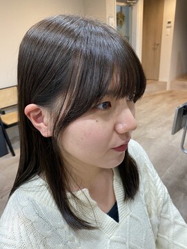 繋がる顔周りカット