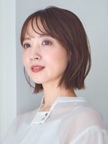 ガーデンヨコハマエスト(GARDEN YOKOHAMA est) 外ハネボブ レイヤー 美髪 イメチェン 前髪 20代30代40代