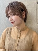 似合わせカット大人ガーリー小顔カットショートヘア丸みショート
