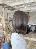 外ハネボブ×オリーブグレージュ