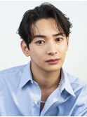 韓国マッシュカルマパーマ韓国風センターパートニュアンスパーマ