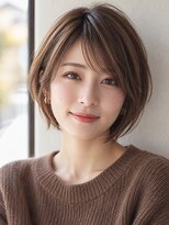 アノ たまプラーザ(ano) 透明感ブラウンベージュ/レイヤーカット/ショート