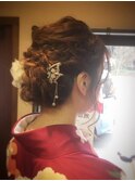 あみこみアップスタイル