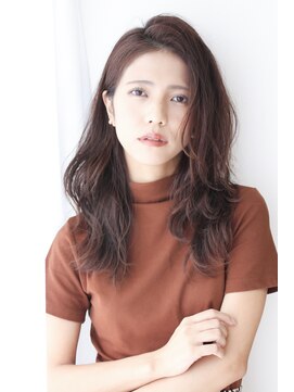 クラン(Chlan) 小顔×オリーブカラー×セミウェットウェーブ【摂津本山/芦屋