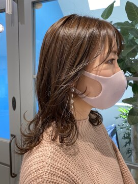 アンソル 戸田店(N'SOL) 後れ毛カット×グレージュ