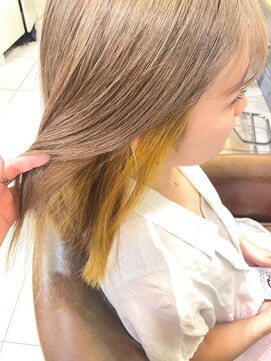 ネオリーブアイム 横浜西口店(Neolive aim) イエローカラー☆インナー【横浜】