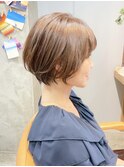 大人美人ショートマロンベージュ/20代30代40代50代#恵比寿美容室