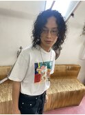コンマヘア/アップバング/ツーブロックマッシュ/束感/パーマ