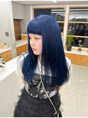 ブルーカラー　ケアブリーチ　ラウンドバング