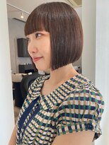 コト 福井大和田店(coto)&nbsp;福井　大和田　前下がりミニボブ　ワイドバング　ブラウンカラー