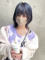 ディア(.eer)&nbsp;表面だけカラー◎ヴェールカラー/ブルーグレー/ウルフボブ/大阪