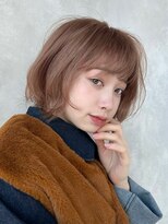 グリードヘアー セルフィッシュ(GREED hair SELFISH) ミディアムレイヤーハイトーンロングボブ