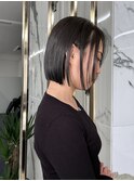 暗髪×ボブ
