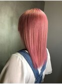 秋色/ピンクヘアー