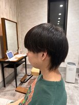 エヌアンドエー 杉戸高野台店(N&A)&nbsp;爽やかサラ艶ウルフ 黒髪マッシュ 清潔感 刈り上げない