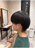 爽やかサラ艶ウルフ 黒髪マッシュ 清潔感 刈り上げない