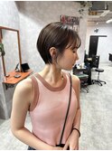 丸みショート/マッシュショート/ショートボブ/ショート/ヘア
