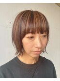 ワイドバング★耳かけショートボブ