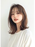 くびれミディアム［#透明感カラー#渋谷駅＃韓国＃髪質改善］