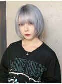 ホワイトシルバー/ハイトーン/ウルフカット/髪質改善