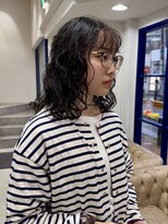 ウクラ バイ レシッド 池袋(uchla by rcid) 前髪パーマでふんわりスパイラルパーマミディ☆ウェーブヘア