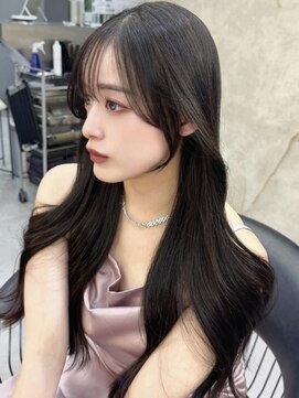 ロンドアヴァントゥス 池袋(Lond aventus) ミニウルフレイヤーカット顔周りカット前髪カット韓国ロング池袋