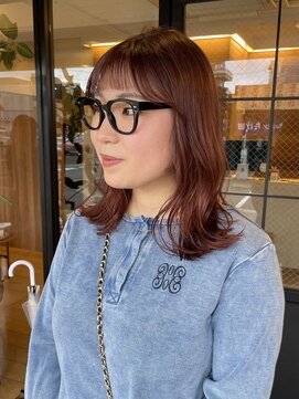 ヘア プロデュース キュオン(hair produce CUEON.) ミディアム×ブリーチなしWカラー×ピレンジ