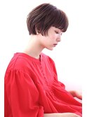 20代30代40代　ぱっつん前髪　ボブパーマ　ヘルシースタイル
