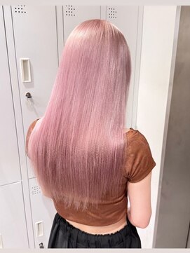 ベレーザ 渋谷(BELEZA) 15048ブリーチ＆ダブルカラーベビーピンクホワイトピンク