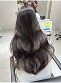 《質感再生カラー》透明感グレージュ