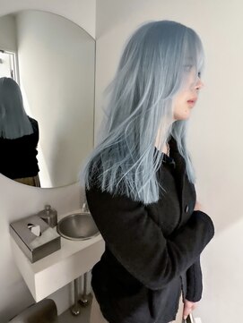 キオク(KIOX) ブルーカラー/水色カラー/名古屋/栄/ハイトーン/ブリーチカラー