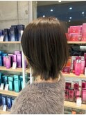 首元スッキリレイヤーボブ