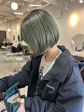 ラック 津田沼(LUCK) グリーンダブルカラーインナーカラーケアブリーチ