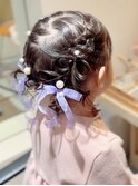 結婚式キッズヘアアレンジ