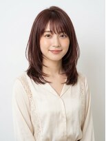 ミーロ 仙台東口(miiro)&nbsp;ミディアムレイヤー10代20代30代ワインブラウン