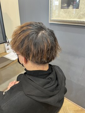 アルター(aL ter) MEN’S HAIR/サーフカール/刈り上げセンターパート/鎌取
