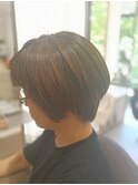 前下がりグラデーションカットボブスタイル