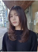 long　layer　ロングレイヤー◎小顔カット20代30代