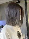 調布イルミナカラーハンサムショートウルフアッシュグレージュ