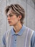 【３０・４０代に人気】ブリーチ1回メッシュ＋メンズカット＋ ￥14200