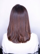 オースト ヘアー ステラ 新宿店(Aust hair Stella) ワンカールロブ×ブロッサムレッド