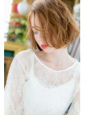■アシンメトリー前下がりの外国人風ボブ107★戸頭20代30代40代